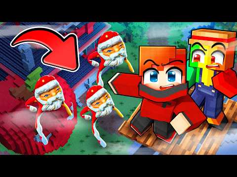 Je construis une BASE AÉRIENNE pour me cacher de GOO GOO GAGA sur Minecraft !
