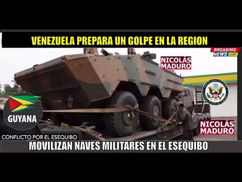 URGENTE! MOVILIZAN Naves militares en el Esequibo Venezuela prepara un golpe a la region