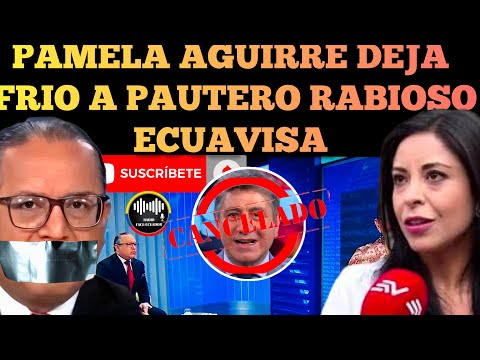 ASAM. PAMELA AGUIRRE DEJA FRIO AL  PAUTERO RAB.IOSO DE ARTIEDA EN ECUAVISA NOTICIAS RFE TV