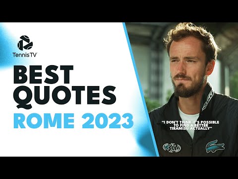 Medvedev on Tiramisu and Clay Relationship; Djokovic on the French Open | Best Quotes Rome 2023