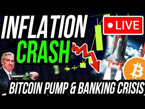 FED INFLATION CRASH LIVE 🚨 BANKING CRISIS 2023! BITCOIN PRICE ANALYSIS! FED INTEREST RATE HIKE