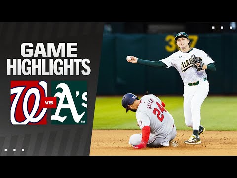 Nationals vs As Game Highlights (4/12/24) | MLB Highlights
