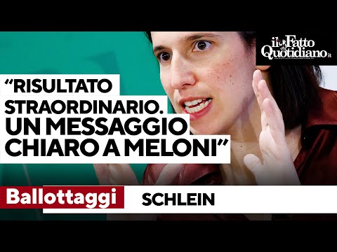 Schlein: “Risultati ballottaggi un chiaro messaggio a Meloni. Uniti le destre si possono battere”