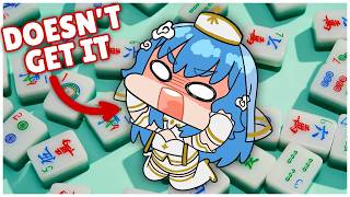 Anime girl tries to learn Mahjong..... again