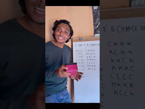 Probabilidade de Um Evento Acontecer #experimento #matemática #física #educação #ciência