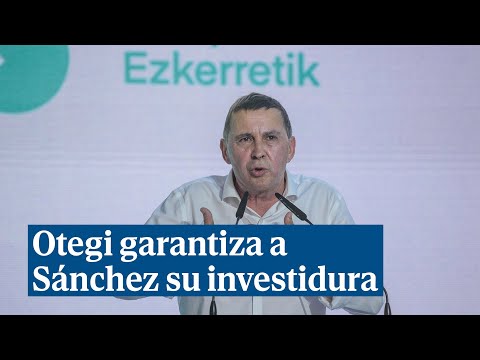 Otegi garantiza a Sánchez los 6 votos de EH Bildu para su investidura sin líneas rojas en público