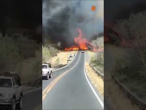 VORAZ incendio en Capilla del Monte: HAY EVACUADOS