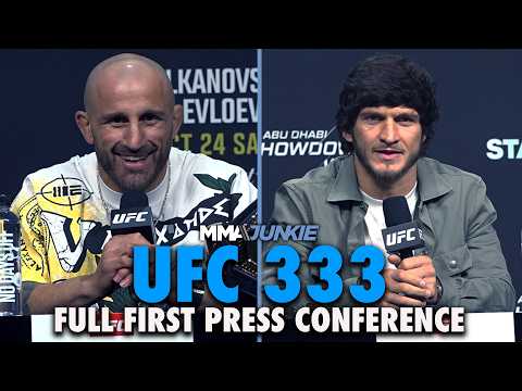 UFC 333 full pre-fight press conference: Movsar Evloev booed, Yan cuts off Dvalishvili