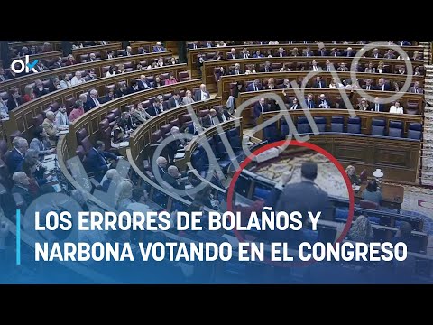 Bolaños y Narbona votaron en el Congreso en los escaños de Díaz y Besteiro: «Fue involuntario»