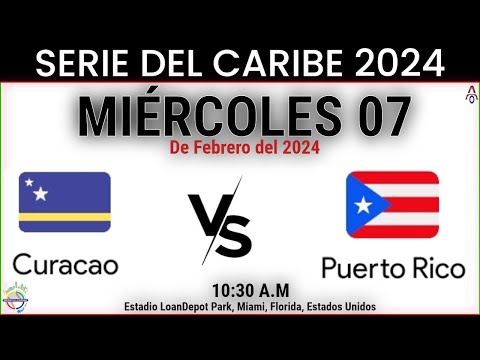 Curaçao Vs Puerto Rico en la Serie del Caribe 2024 - Miami
