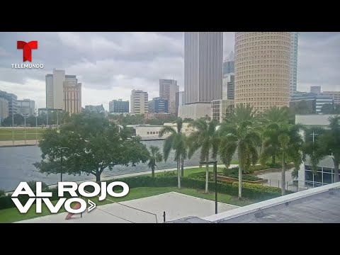 EN VIVO: Imágenes desde Tampa en la llegada del huracán Helene | Al Rojo Vivo | Telemundo