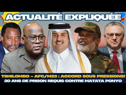 ACTU EXPLIQUÉE 24.04 : TSHILOMBO - AFC/M23 D'ACCORD POUR UNE TRÊVE : ET LA SUITE? MATATA EN PRISON?