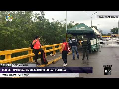 Cúcuta - Exigen uso de tapabocas para transitar por la frontera colombo-venezolana - VPItv