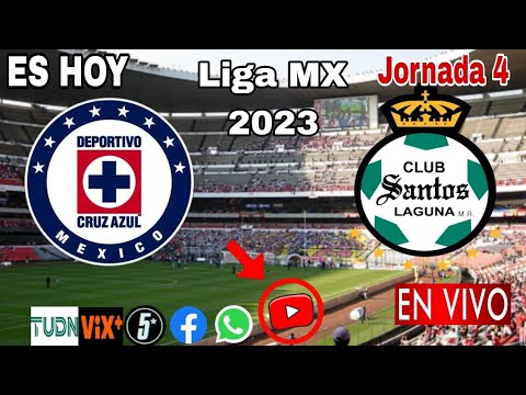 Cruz Azul vs. Santos en vivo, donde ver, a que hora juega Cruz Azul vs. Santos Liga MX 2023