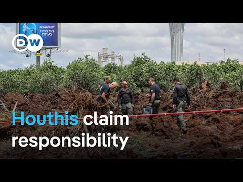 Missile strikes near Israel's Ben Gurion Airport | DW News