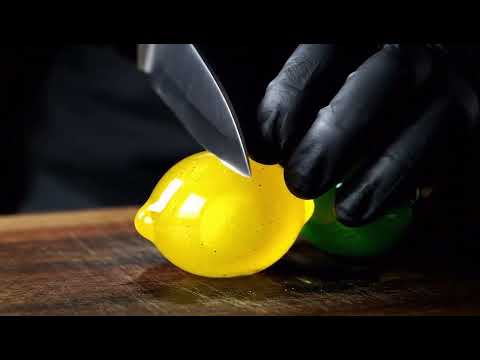 Cutting Glass Fruits lemon 🍋 ASMR #ai #aiart #asmrsounds #asmr #aiasmr #satisfyingvideo#lemon