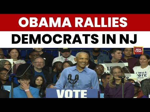 LIVE | Obama Addresses Rally In Newark, New Jersey Ahead Of Crucial November 4 Gubernatorial Polls