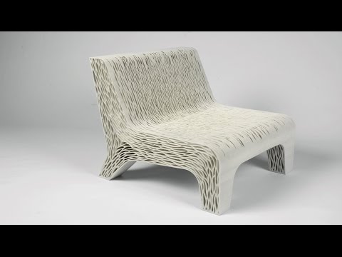 Lilian van Daal's 3D-printed Biomimicry chair shows off a new way to create soft seating