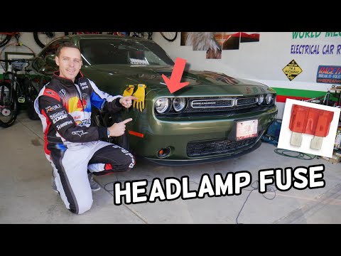 DODGE CHALLENGER RIGHT HEADLIGHT FUSE LOCATION REPLACEMENT, HID RIGHT HEADLIGHT NOT WORKING