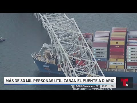 Puertorriqueña narra momentos de agustia tras colapso de puente de Baltimore