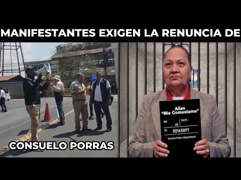 INICIA MANIFESTACIÓN CONTRA CONSUELO PORRAS EN LA CORTE SUPREMA DE JUSTICIA, GUATEMALA