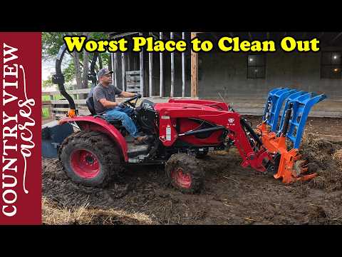 Building up the Compost Pile.  Fixing the Bale Grabber & Stacking Bales