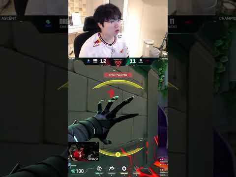 ??? : 솔직히 얘 아니었으면 0대2로 졌을 것 같음 #발로란트 #valorant #shorts #T1
