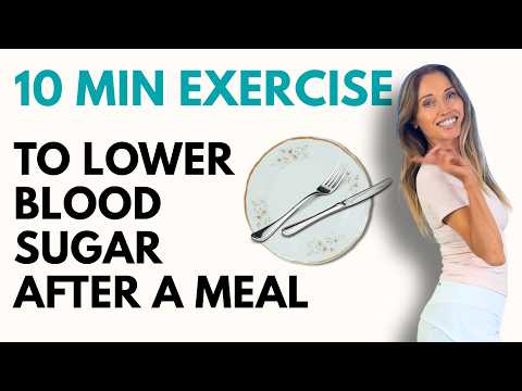 10-Minute Exercises to Lower Blood🩸Sugar After a Meal | Easy At-Home 🏡 Blood Sugar Workout