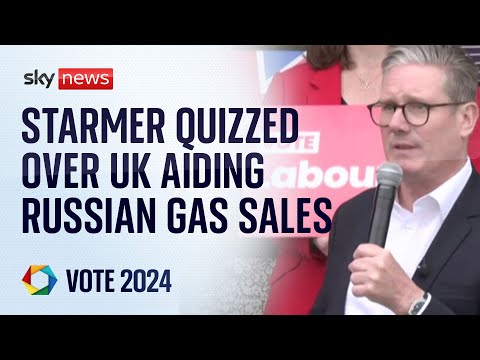 Starmer asked about UK financial services aiding sale of Russian gas after Sky News investigation
