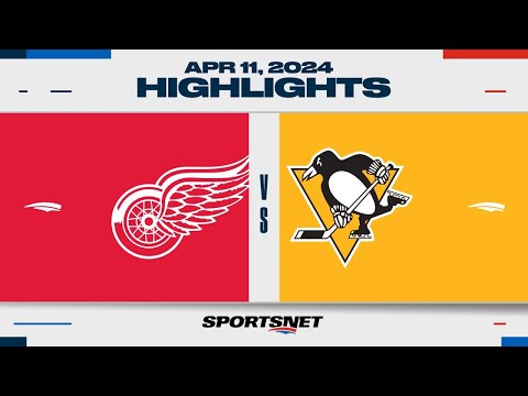 NHL Highlights | Red Wings vs. Penguins - April 11, 2024