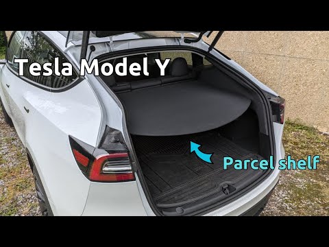 Tesla Model Y parcel shelf - using, removing & refitting. It confuses new owners!