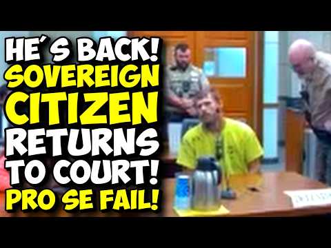 He's Back!!! IGNORANT Sovereign Citizens Returns To Court!!! Pro Se FAIL!!!