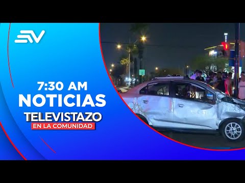 Taxista chocó su carro para evitar ser secuestrado por una pareja | Televistazo | Ecuavisa