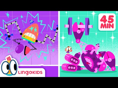 ROBOTS FOR KIDS 🤖⚙️ Songs, Cartoons and More About Robots | Lingokids