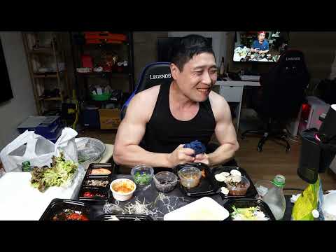 한우대창쭈꾸미 면상호쭈꾸미 방어회 도다리회 막걸리 50도 독한술 먹방 면상호 술먹방