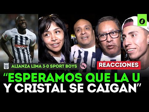 REACCIONES de HINCHAS de ALIANZA LIMA tras ALIANZA LIMA 3-0 SPORT BOYS | Depor