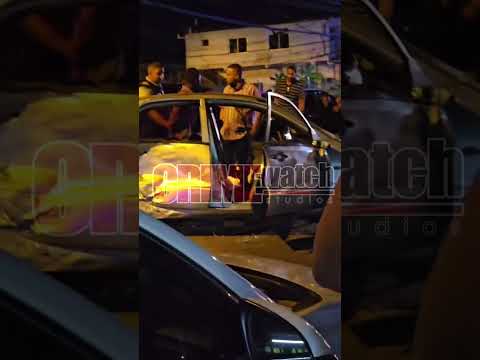 A high-speed police chase ended in a head on collision at Ryan St in San Juan on Wed 1st May, 2024