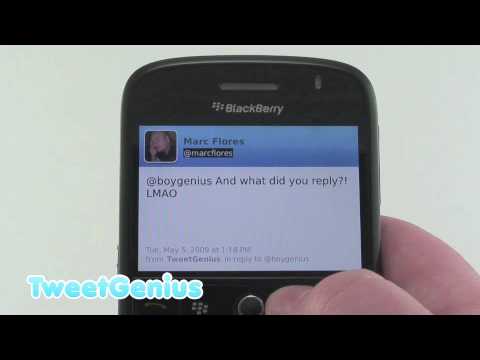 TweetGenius para BlackBerry
