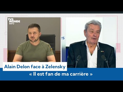 Alain Delon face à Volodymyr Zelensky : “Il a confié connaître ma carrière sur le bout des doigts”