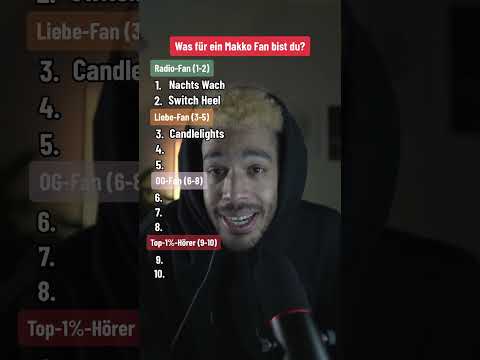 Was für ein Makko Fan bist du? #deutschrap