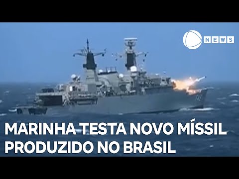 Marinha testa novo míssil antinavio produzido no Brasil