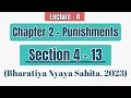 Chapter 2 BNS  Section 4 to 13 BNS  Chapter 2 Punishments BNS  Bharatiya Nyaya Sanhita 2023[1]