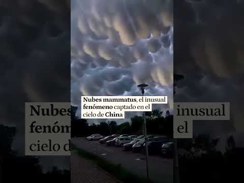 Impactantes nubes 'mammatus' en el cielo de China