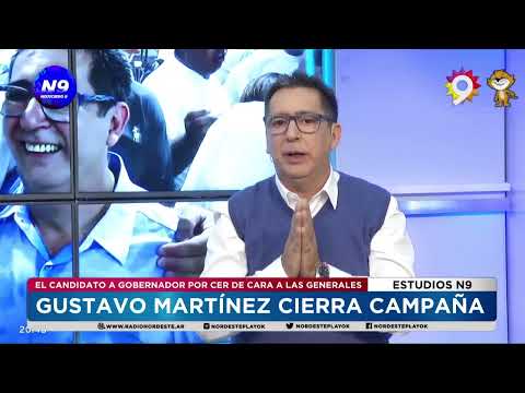 GUSTAVO MARTÍNEZ CIERRA CAMPAÑA - NOTICIERO 9 -