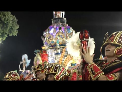 Top samba schools in Rio Carnival champions parade
