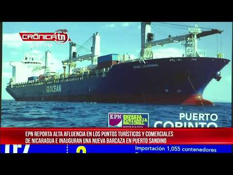 EPN reporta actividad comercial y turística en los puertos de Nicaragua