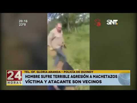 Hombre sufre terrible agresión a machetazos en Quiindy