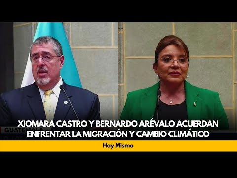 Xiomara Castro y Bernardo Arévalo acuerdan enfrentar la migración y cambio climático