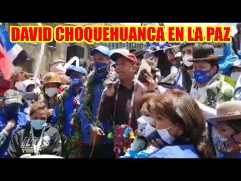 LA JUVENTUD DEBEN EMPEZAR TOMAR SUS PROPIAS DECISIONES MENCIONO DAVID CHOQUEHUANCA..