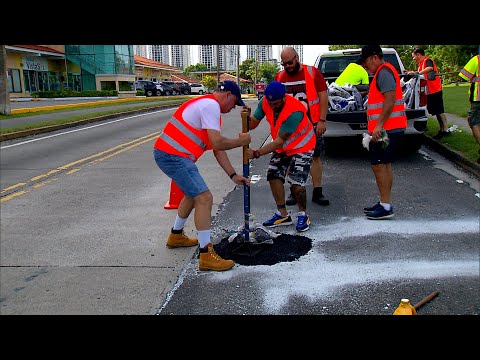 Movimiento Panamá sin Huecos sigue reparando las calles